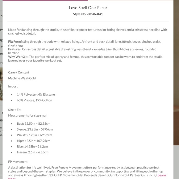 New Free People Love Spell One-Piece - Picture 11 of 11